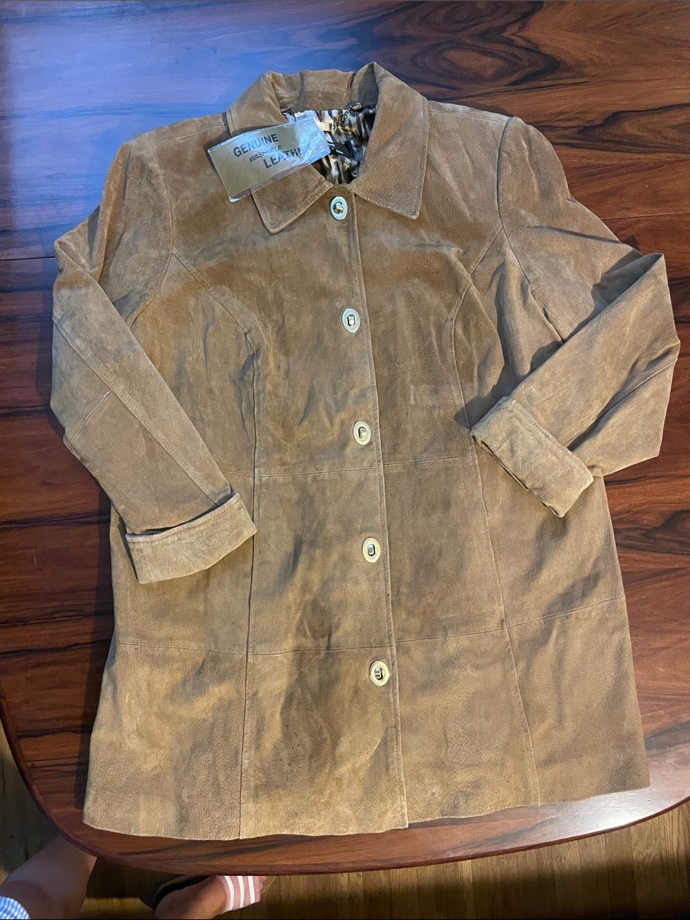 NWT Women's Suede Coat - Tan vintage size 1X